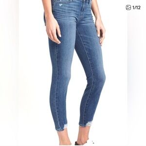 Paige Women’s Verdugo Ankle Flo Destructed Skinny Jeans Size 28 EUC